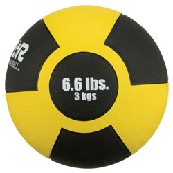 Reactor Rubber Medicine Ball (6.6 lb - Yellow)