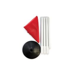 Corner Flags w/Weighted Rubber Base 4/Set