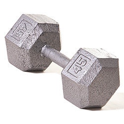 Hex Dumbbell w/ Straight Handle 45 lb