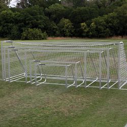 Alumagoal Natural Aluminum Club Soccer Goals (2-Pack)
